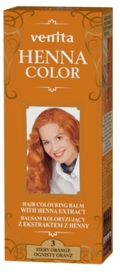 VENITA HENNA COLOR Balsam koloryzujący ziołowy 3 Ognisty Oranż 75 ml