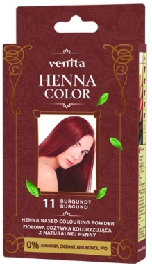 VENITA HENNA COLOR Odżywka ziołowa koloryzująca 11 Burgund 25 g