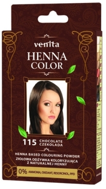 VENITA HENNA COLOR Odżywka ziołowa koloryzująca 115 Czekolada 25 g
