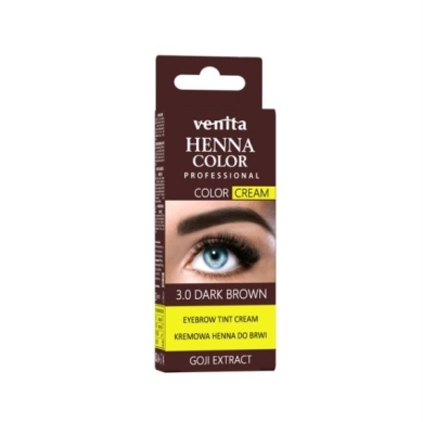 VENITA Kremowa henna do brwi 3.0 Ciemny Brąz Lifting 15 g
