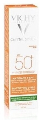 VICHY CAPITAL SOLEIL Krem matujący SPF50+ 3w1 50 ml