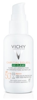 VICHY CAPITAL SOLEIL UV-CLEAR Fluid przew niedoskonałościom SPF 50+40 ml