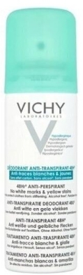 VICHY DEO ANTI-TRACE 48h spray przeciw śladom na ubraniach 125 ml