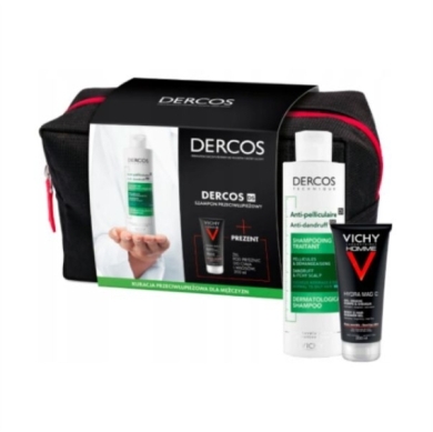 VICHY DERCOS Zestaw DS Szampon przeciwłupieżowy + HYDRA MAG C Żel pod prysznic XMAS 2022