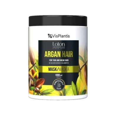 VIS PLANTIS & LOTON COSMETICS ARGAN Maska do włosów cienkich i osłabionych 1000 ml