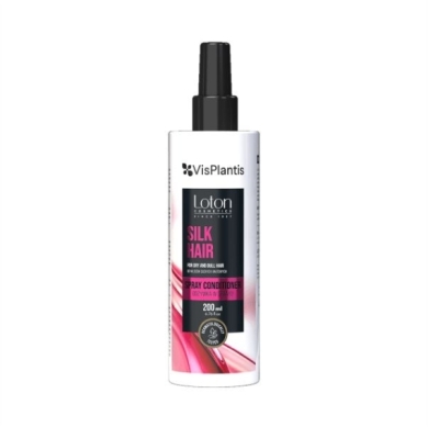 VIS PLANTIS & LOTON COSMETICS JEDWAB Odżywka w sprayu do włosów suchych i matowych 200 ml