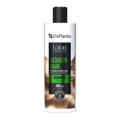VIS PLANTIS & LOTON COSMETICS KERATYNA Szampon do włosów zniszczonych i łamliwych 400 ml