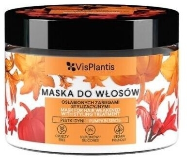 VIS PLANTIS Maska do włosów  pestki dyni, pszenica i owies 300 ml