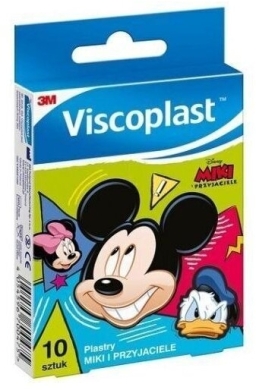 VISCOPLAST MIKI I PRZYJACIELE Plastry 10 sztuk