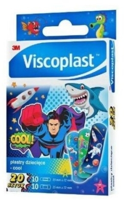 VISCOPLAST Plastry Dziecięce Cool 20 sztuk