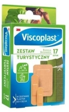 VISCOPLAST Zestaw Turystyczny plastry 17 sztuk