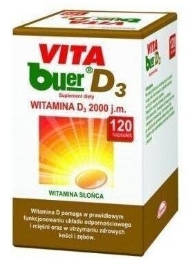 VITA Buer witamina D3 2 000 j.m. 120 kapsułek