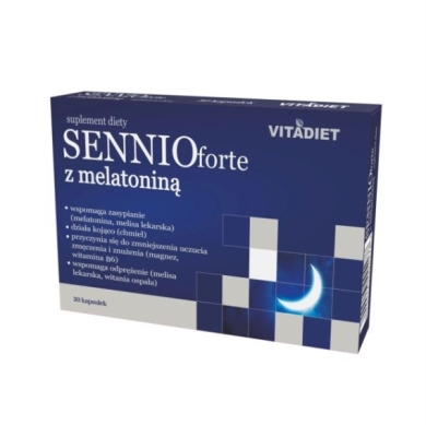 VITADIET Sennio forte z melatoniną 30 kapsułek