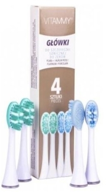 VITAMMY Platinum Końcówki do sonicznej szczczoteczki Peral+ 4 sztuki