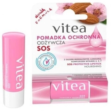 VITEA Pomadka Odżywcza olej migdałowy lanolina witaminy A E F 4,9g
