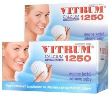 VITRUM Calcium 1250 + witamina D3 60 tabletek