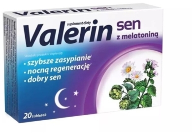Valerin Sen z melatoniną 20 tabletek