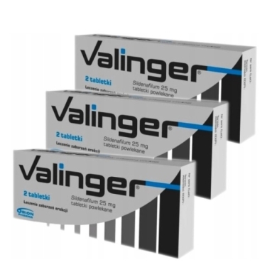 Valinger 25 mg 2 tabletek Wielopak x3