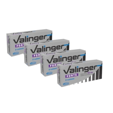 Valinger Forte 50 mg 2 tabletek Wielopak x4