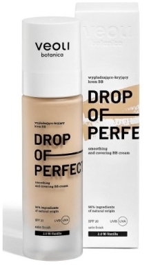 Veoli Botanica, DROP OF PERFECTION, Wygładzająco-kryjący krem BB, 2.0 W Vanilla, 30 ml