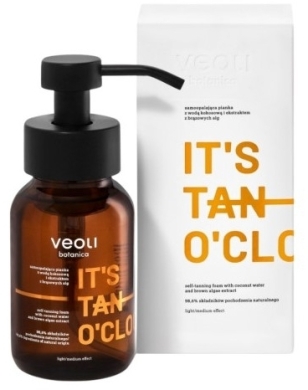 Veoli Botanica IT'S TAN O'CLOCK Samoopalająca pianka z wodą kokosową i ekstraktem z alg 240 ml