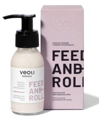 Veoli Botanica Maseczka oczyszczająca z efektem rozświetlającym Feed and Roll 90 ml