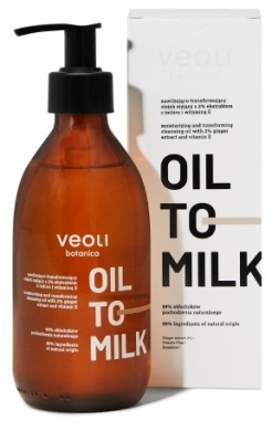 Veoli Oil To Milk Nawilżająco-transformujący olejek myjący z 2% ekstraktem z imbiru i witaminą E 290ml