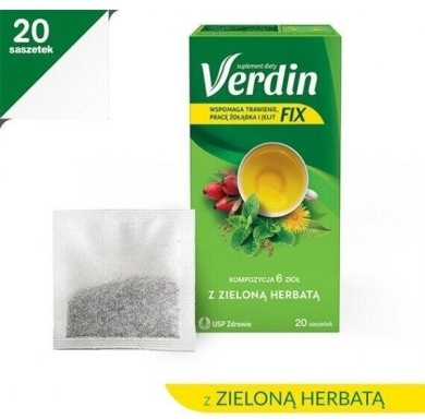 Verdin Fix z zieloną herbatą 20 saszetek