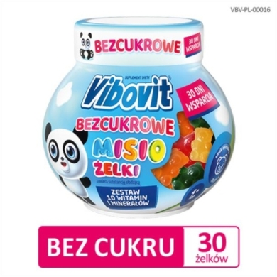 Vibovit Bezcukrowe Misio Żelki 30 sztuk