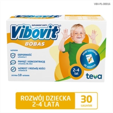 Vibovit Bobas o smaku waniliowym 30 saszetek