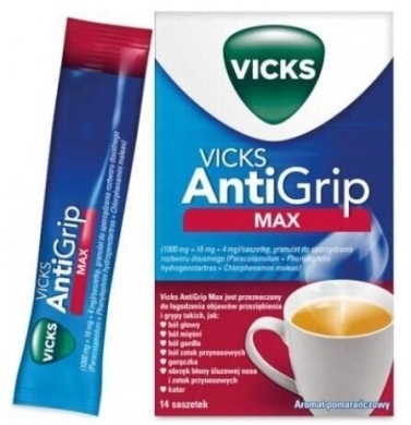 Vicks Antigrip Max (Vicks SymptoMed Max) 14 saszetek