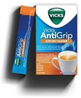 Vicks Antigrip Zatoki i Katar 10 saszetek