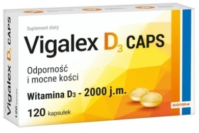Vigalex D3 2000 j.m. 120 kapsułek