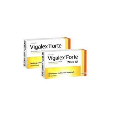 Vigalex Forte  2 000 I.U. 120 tabletek Zestaw: 2x120 tabletek