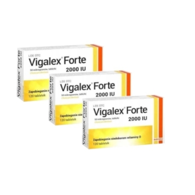Vigalex Forte  2 000 I.U. 120 tabletek Zestaw: 3x120 tabletek