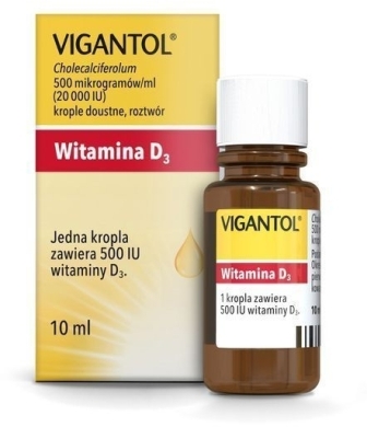 Vigantol 20 000 IU krople doustne 10 ml