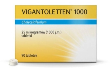 Vigantoletten 1000  j.m. Witamina D (0,025 mg)  90 tabletek