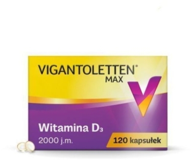 Vigantoletten Max 2000 j.m. Witamina D3 120 kapsułek