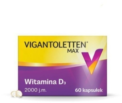 Vigantoletten Max 2000  j.m. Witamina D3 60 kapsułek