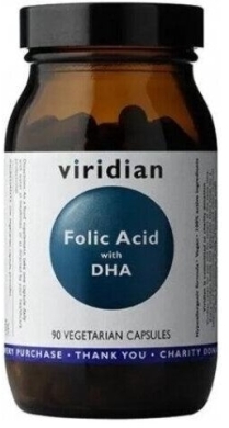 Viridian Kwas Foliowy z DHA 90 kapsułek
