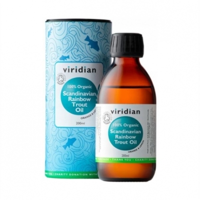 Viridian olej ze skandynawskiego pstrąga tęczowego 200 ml