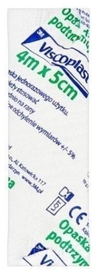 Viscoplast Opaska dziana podtrzymująca 4 m x 5 cm 1 sztuka