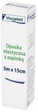 Viscoplast Opaska elastyczna z zapinką 5 m x 15 cm 1 sztuka