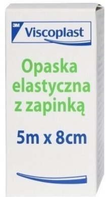 Viscoplast Opaska elastyczna z zapinką 5 m x 8 cm 1 sztuka