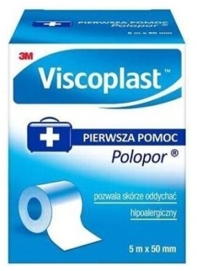 Viscoplast POLOPOR Przylepiec włókninowy 5 m x 50 mm