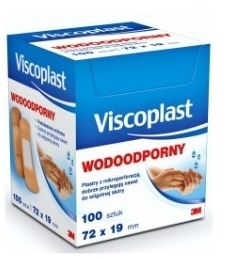 Viscoplast Plaster Wodoodporny 72mm x 19mm 100 sztuk