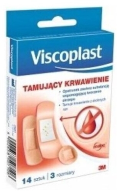 Viscoplast Plastry Tamujące Krwawienie 14 sztuk