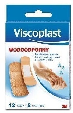 Viscoplast Plastry Zestaw wodoodporny 12 sztuk