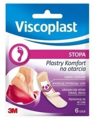 Viscoplast Plastry komfort na otarcia 6 szt