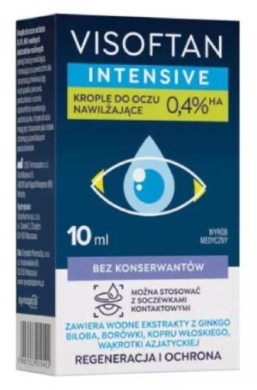 Visoftan Intensive Krople do oczu nawilżające 0,4% HA 10 ml